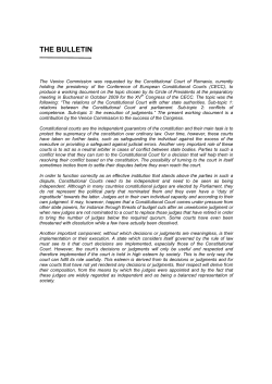 Bulletin Special Relations with other State Powers