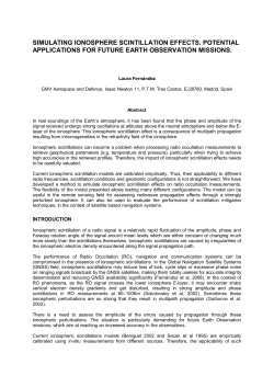 Simulating ionosphere scintillation effects