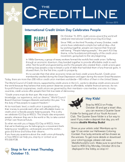 October 2015 - Weld Schools Credit Union
