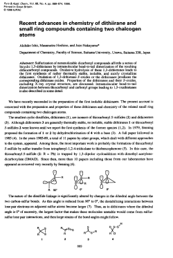 Recent advances in chemistry of dithiirane and small
