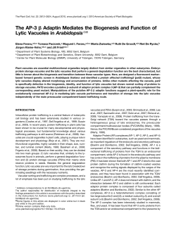 The AP-3 b Adaptin Mediates the Biogenesis and Function of Lytic