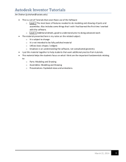 Autodesk Inventor Tutorials