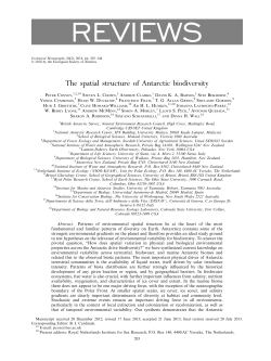 The spatial structure of Antarctic biodiversity