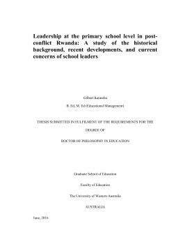 Leadership at the primary school level in post