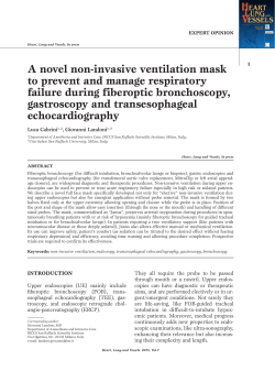 A novel non-invasive ventilation mask to prevent and manage