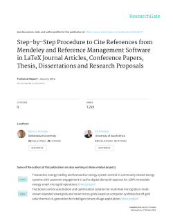 Step-by-Step Procedure to Cite References from Mendeley and