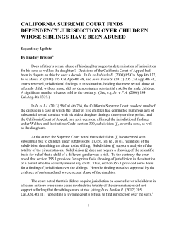 california supreme court finds dependency jurisdiction over children