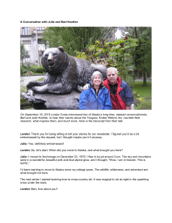 Interview with Bart and Julie Koehler