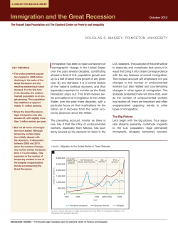 Immigration and the Great Recession