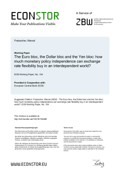 The Euro bloc, the Dollar bloc and the Yen bloc: How much