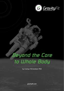 Beyond the Core to Whole Body