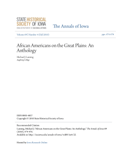 African Americans on the Great Plains: An