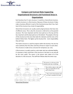 Compare and Contrast Roles Supporting Organisational Structures