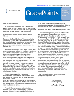 Pastor Fred - GracePoint Community Church