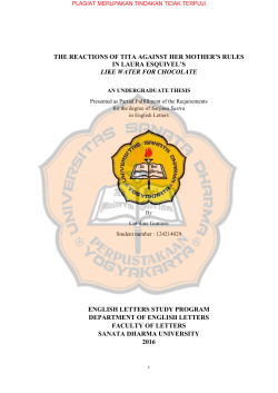 the reactions of tita against her mother`s rules in laura esquivel`s like