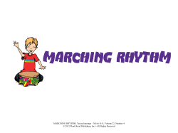 MARCHING RHYTHM, Teresa Jennings &ndash; MUSIC K
