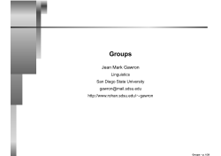 Lecture slides - Jean Mark Gawron