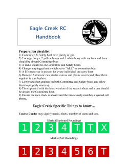 Flags, buoys, lines and anchors,