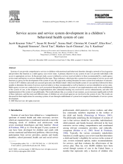 Service access and service system development