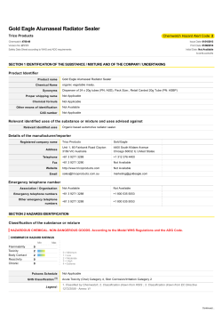 SDS - ASBP ALUMASEAL &reg; Radiator Stop Leak