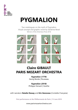 pygmalion - Paris Mozart Orchestra