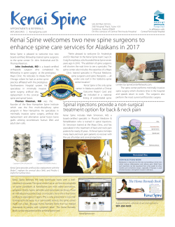 Kenai Spine welcomes two new spine surgeons to enhance spine