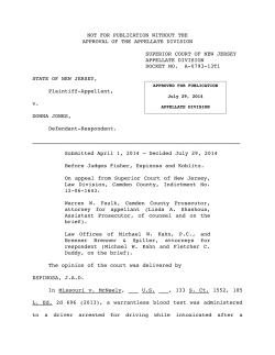 State v. Jones - New Jersey Courts
