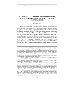 pluripotent stem cells: the problem with binary potential and the