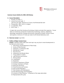 BIOL 2203 Botany