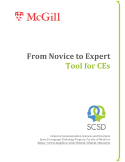 From Novice to Expert Tool for CEs