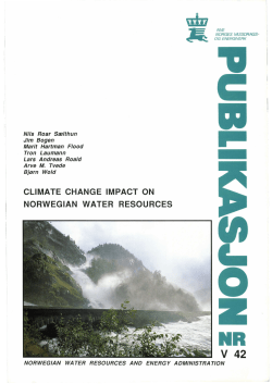 climate change impact on norwegian water resources