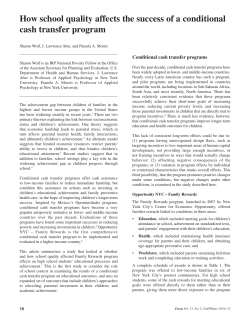 How school quality affects the success of a conditional cash transfer