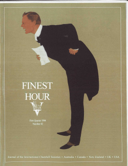 FINEST HOUR - WinstonChurchill.org