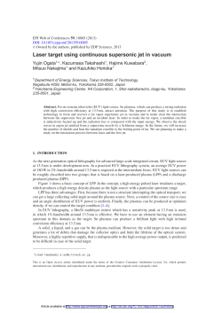 1 - EPJ Web of Conferences