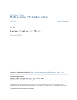 ConnCensus Vol. 48 No. 20 - Digital Commons @ Connecticut