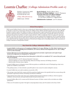 College Admission Profile 2016&ndash;17