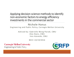 Applying decision science methods to identify non