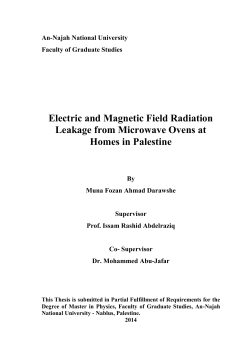 Electric and Magnetic Field Radiation Leakage from Microwave