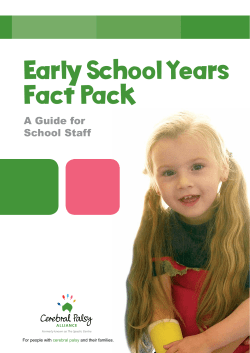 Early School Years Fact Pack