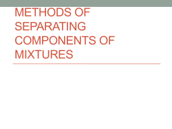 Separation Techniques