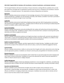 Targeted Skills - Towson University