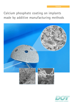 Calcium phosphate coating on implants made by