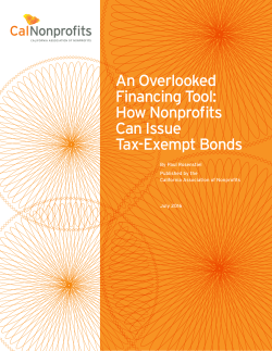How Nonprofits Can Issue Tax-Exempt Bonds