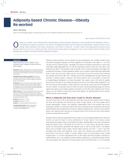 Adiposity-based Chronic Disease&mdash;Obesity Re