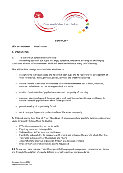 SEN Policy 2016-17