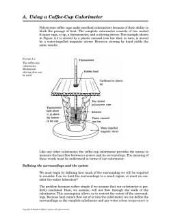 A. Using a Coffee-Cup Calorimeter