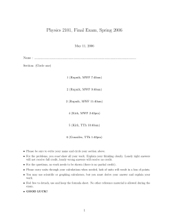 2006(sp) - LSU Physics