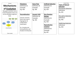 9 Mechanisms of Selection