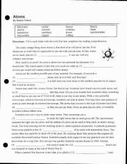 Atoms - Humble ISD