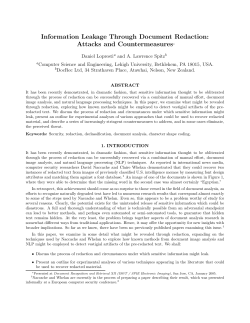 Information Leakage Through Document Redaction: Attacks and